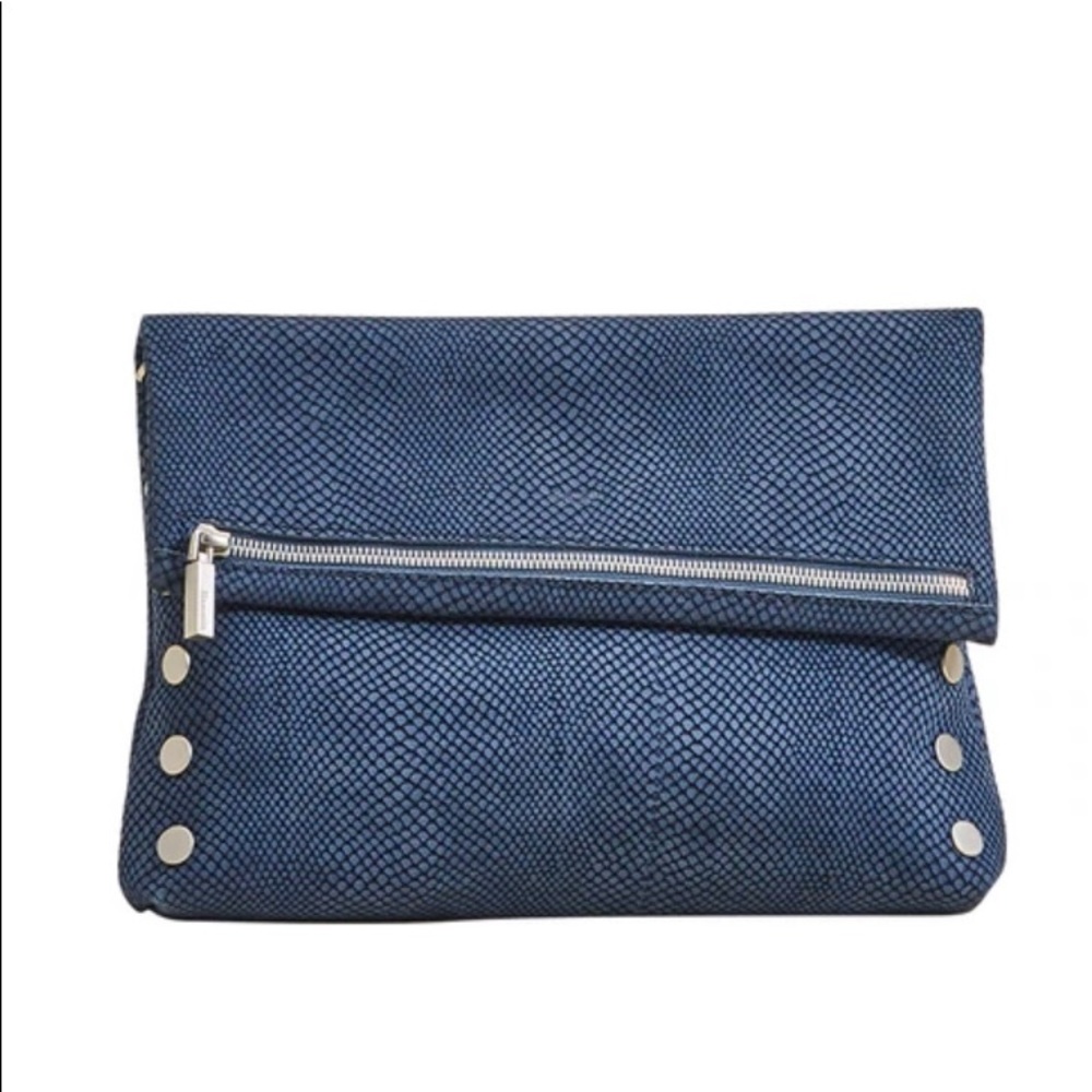 Hammitt VIP Large Indigo Blue Suede Leather NWT
